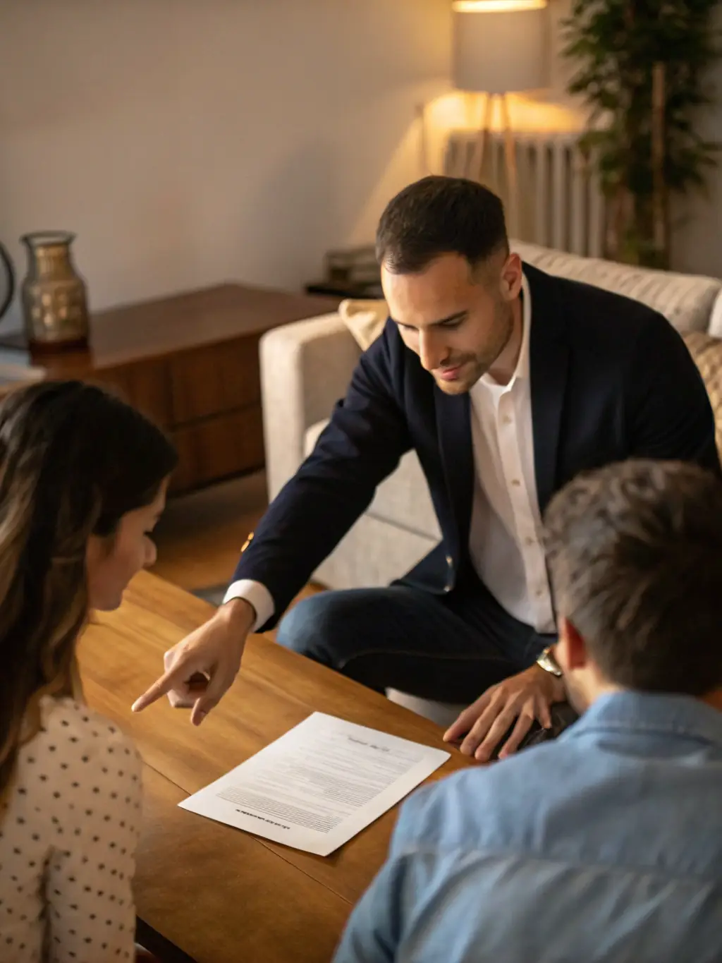 A detailed close-up shot of a mortgage document being signed, emphasizing the importance of understanding financing options.